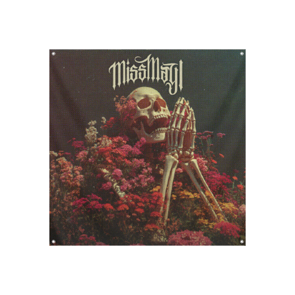 Miss May I - Skeleton Prayer Wall Flag