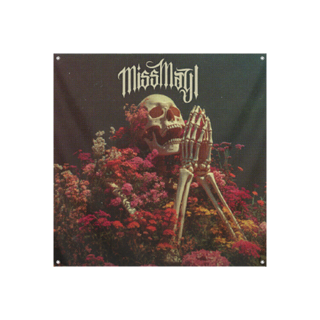 Miss May I - Skeleton Prayer Wall Flag
